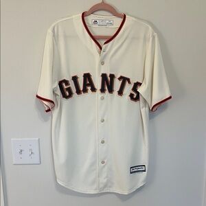 Majestic MLB Giants Jersey with Orange and Black Trim